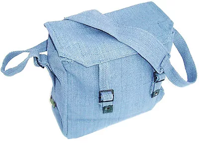 ARMY HAVERSACK Heavy Duty Cotton Canvas Shoulder Bag Work Uni Satchel RAF Blue • £12.60