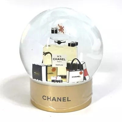 CHANEL No5 100th Anniversary Shopping Bag Shopper  Snowdome Crystal Glass Clear • $638