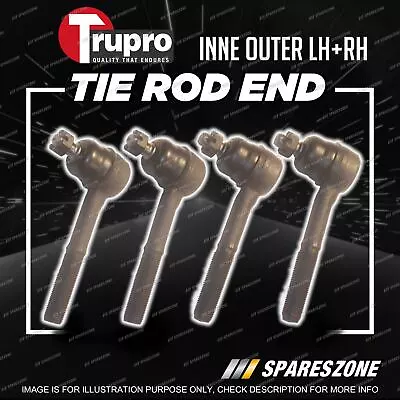 4 Pcs Trupro Inner+Outer Tie Rod Ends For Nissan Terrano D21 Wagon 4WD 8/93-2/97 • $115.95