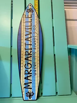 Margaritaville Surfboard Metal Art Approx17x4.5  Holiday Make Offer • $14.99