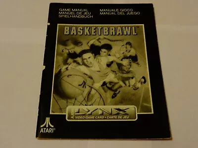 ATARI LYNX Game Manual - Basketbrawl - Lot 3 • $20