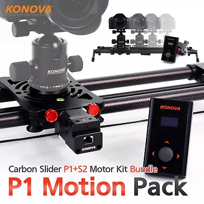 Konova Motorized Bundle P1 Carbon Camera Slider With Bag Parallax 4 Sizes Exist • $339