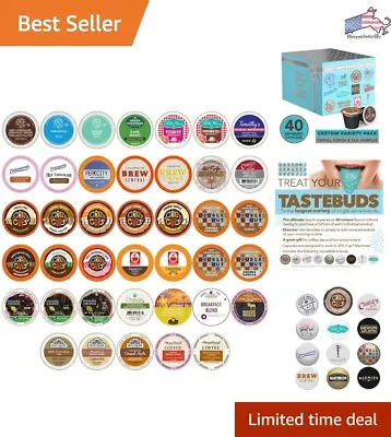 Variety Pack Of Coffee Tea Cider & Cappuccino K Cups - 40 Count • $48.97