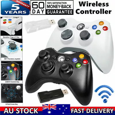 Wireless Controller For Microsoft Xbox 360 Gamepad Console Windows & USB Dongle • $30.99