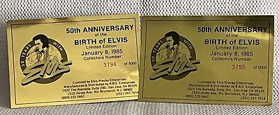 Elvis Presley 50th Anniversary Of His Birth - Limited Edition -(ESTATE SALE FIND • $19.95