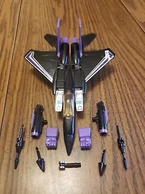 1984 Transformers G1 Seeker Jet Skywarp 100% Complete With All Parts Accessories • $135