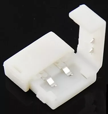 10pcs 10mm 2-pin Solderless Clip Coupler Connector For 5050 LED Strip Lighting • $2.49