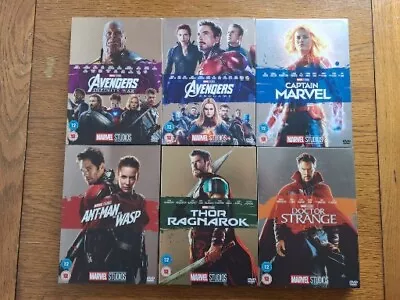 Marvel DVD Bundle 6 Movie All Sealed Avengers Captain Marvel Thor Dr Strange • £9.99