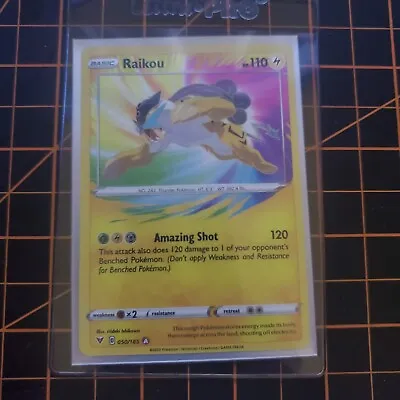 Raikou 050/185 Amazing Rare Pokemon TCG Pack Fresh Mint With Top Loader • $8