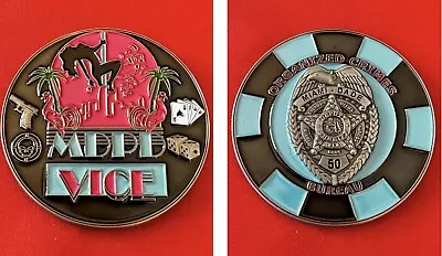 Miami Dade Police Department Organized Crime Bureau Challenge Coin • $12.50