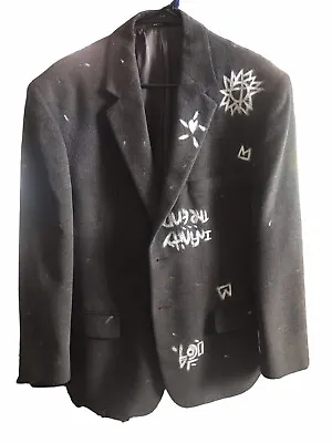 Absodeitly Custom 42S Jones New York Grey Mens Suit Jacket • $0.99