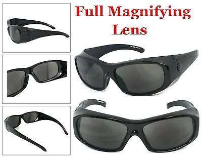 1 Or 2 Pairs Full Magnifying Lens Safety Reader Glasses Z87+ Reading Sunglasses • $13.45