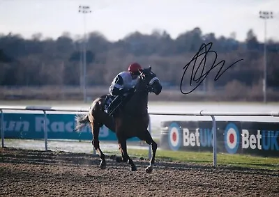 Horse Racing - Alistair Rawlinson - Hand Signed A4 Photograph - COA • £10