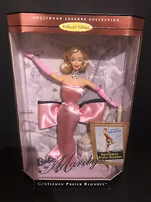 1997 Marilyn Monroe Barbie Doll In Gentlemen Prefer Blondes Pink Dress Hollywood • $59.99