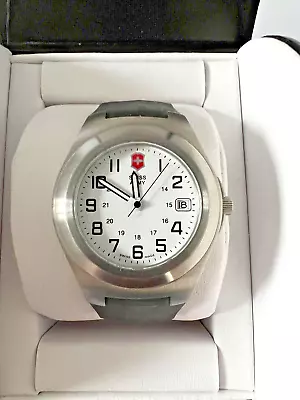 Swiss Army Excursion Mens Watch 24499 White Dial Needs Replacement Strap • $29.99