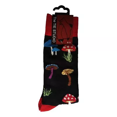 (Magic) Mushrooms Unisex Novelty Ankle Socks Adult Size 6-11 • £7.99