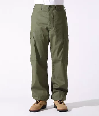 BUZZ RICKSON'S BR40927 COTTON WIND RESISTANT POPLIN OLIVE ARMY SHADE 107 Japan • $228.97