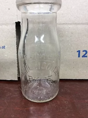 Vintage Half Pint Glass Milk Bottle Chillicothe Ohio • $5