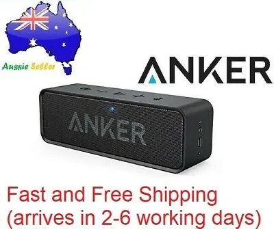 $75 • Buy Genuine Anker SoundCore Portable Bluetooth Speaker A3102011 - Black AU STOCK