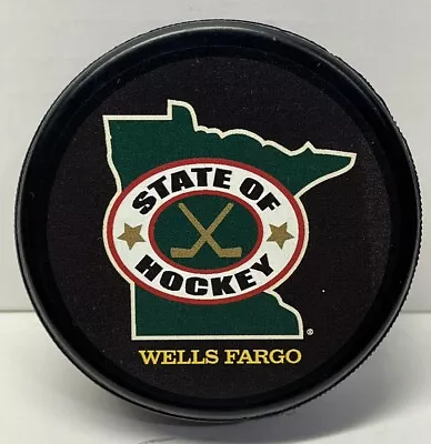 Wells Fargo Minnesota State Of Hockey Standard Puck Lindsay Minnesota Wild • $14.99