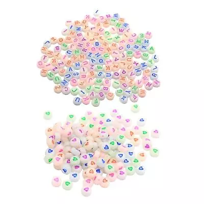 500pcs Beads For Jewelry Making Kit DIY Beads For Bracelets Beads For Crafts • £6.86