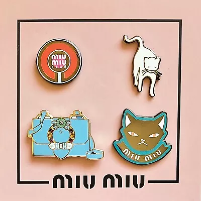 ⚡RARE⚡PINTRILL X MIU MIU 2018 LUXURY MIU MIU Pin Set *BRAND NEW* 👠 👜  🛍 • $350