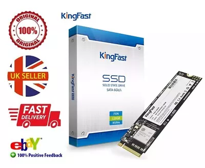 NVMe SSD  128GB 256GB 512GB 1 TB KingFast F8N M.2 2280 PCIe Gen 3 SSD • £14.95