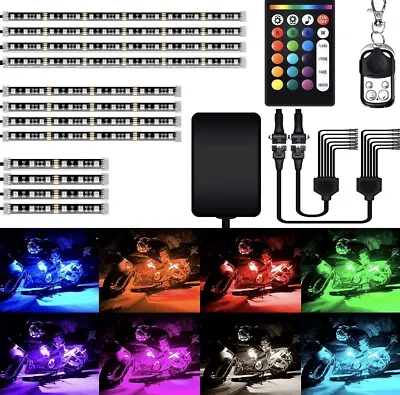 Motorcycle Led Light Waterproof Bluetooth App Control AMBOTHER  12 PCS • $26.99