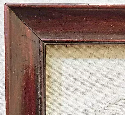 Vintage Wood Frame 7 3/4  X 6 3/4  Out To Out..6  X 5.5  Inside Reddish Brown • $13