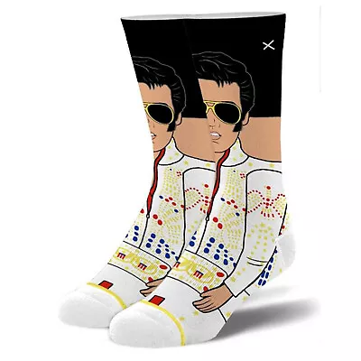 ODD SOX Men's Crew Socks - Elvis Eagle Jumpsuit (UK 6-12 | EU 40-46) • $21.12