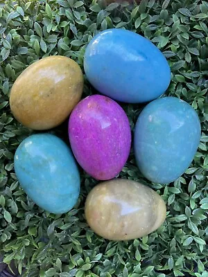 6 Marble Alabaster Eggs • $20.50