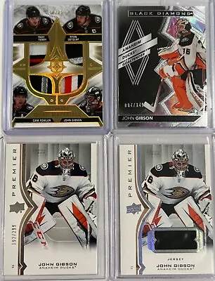 2021-22 UD Ultimate Quad Materials Terry/Getzlaf/Flowler/Gibson /25 + Bonuses • $42.90
