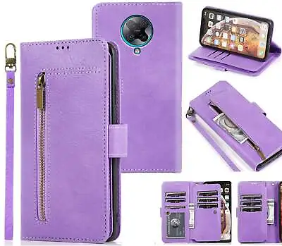 $15.50 • Buy Xiaomi Poco F2 Pro All In One Pu Leather Wallet Case Front Zip Lanyard