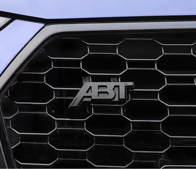 ABT Black Logo Hood Front Bonnet Badge Emblem Grill Decal For Audi A1 A4 A5 S4  • £38.39