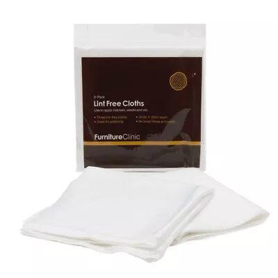 Lint Free Cleaning Cloths (2 Packs Of 3) For Cleaning Oiling And Waxing Wood • £7.95