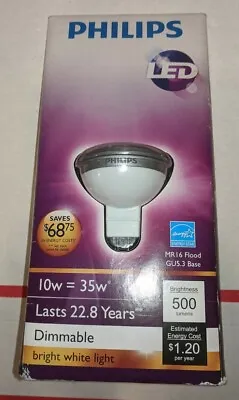Philips 35w Equivalent MR 16 Flood GU 5.3 Base Dimmable LED Bulb • $24.99