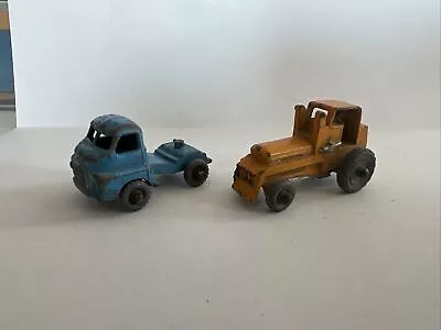 Vintage Lone Star DieCast Metal Toy Truck 1960s And Tractor No - 924 • £8