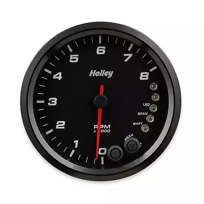 Holley 26-616 Analog-Style Tachometer Black 0-8k 4-1/2 Inch • $269.95