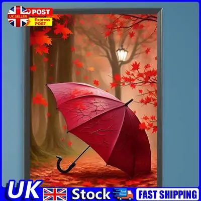 Paint By Numbers Kit On Canvas DIY Oil Art Little Red Umbrella Picture 30x40cm U • £8.59