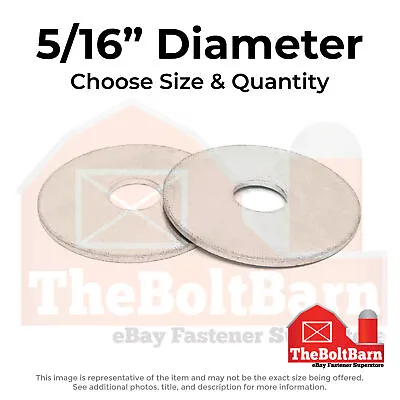 5/16  Stainless Steel Fender Washers (Choose Size & Qty) • $213.11