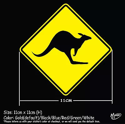 KANGAROO WARNING Reflective Car Stickers JDM Decals 11CM Best Gift Present. • $5.99