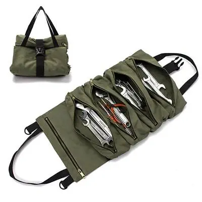 Oxford Cloth Tool Roll Up Bag Wrench Zipper Hanging Carrier Car Backseat Storage • $26