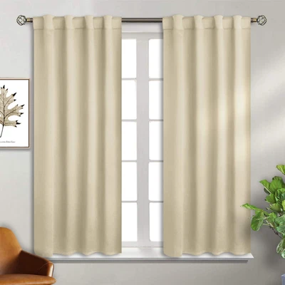 $43.95 • Buy BGment Rod Pocket And Back Tab Blackout Curtains For Bedroom - Thermal Insulated
