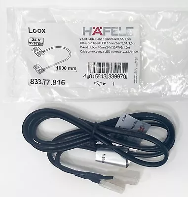 Hafele Loox 24V LED Strip Light Extension Lead 1000mm New 833.77.816 • $8.99