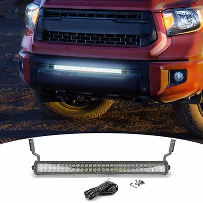 Fit 2005-2015 Toyota Tacoma Hidden Bumper Grille 32 Inch 180W LED Light Bar Kit • $79.99