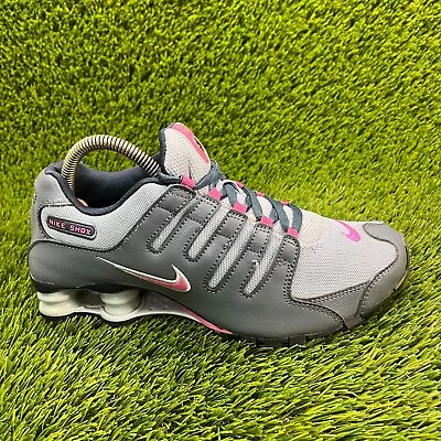 Nike Shox NZ EU Womens Size 8 Gray Athletic Running Shoes Sneakers 488312-400 • $59.99