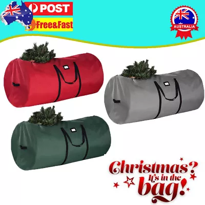 Heavy Duty Xmas Storage Container Christmas Tree Storage Bag Up To 9FT Tree GV • $34.69