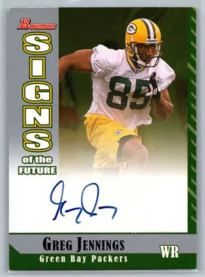 2006 Bowman Signs Of The Future Greg Jennings #SF-GJ Rookie Auto RC TC4483 • $14.99