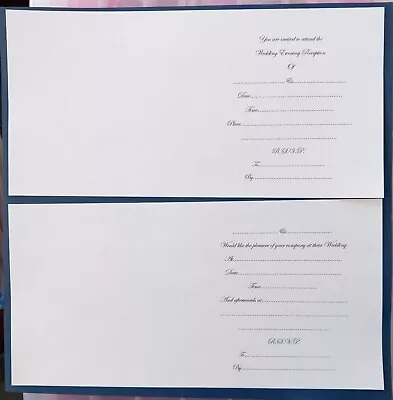 6 X 6 Wedding And Evening Inserts For Handmade Invitations • £6.50