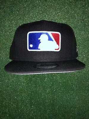 New Era MLB Major League Baseball Logo Hat Cap Umpire SNAPBACK BLACK • $85